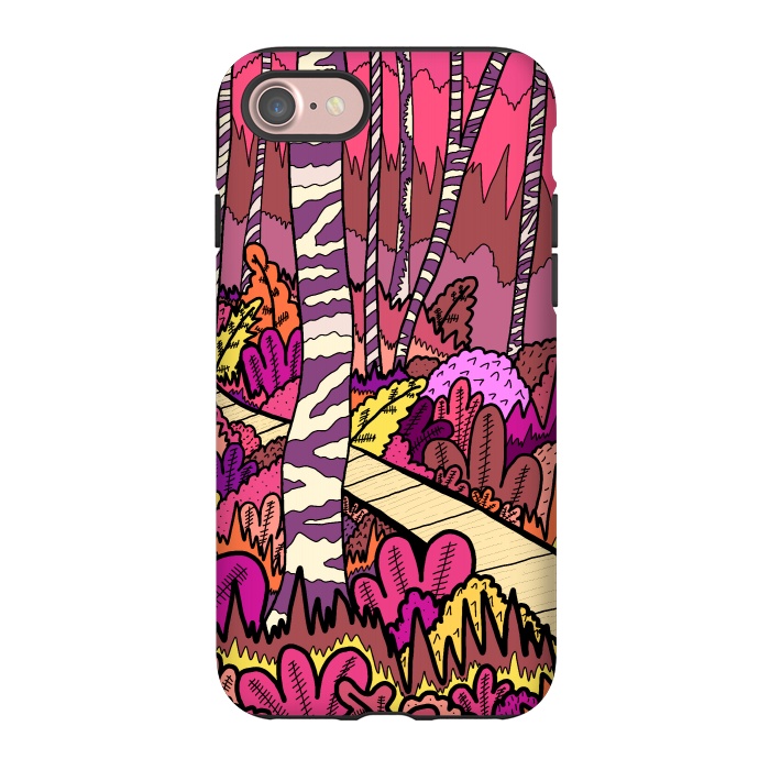 iPhone 7 StrongFit The pink forest walk by Steve Wade (Swade)