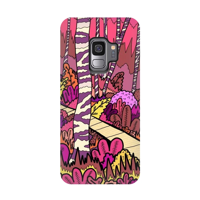 Galaxy S9 StrongFit The pink forest walk by Steve Wade (Swade)
