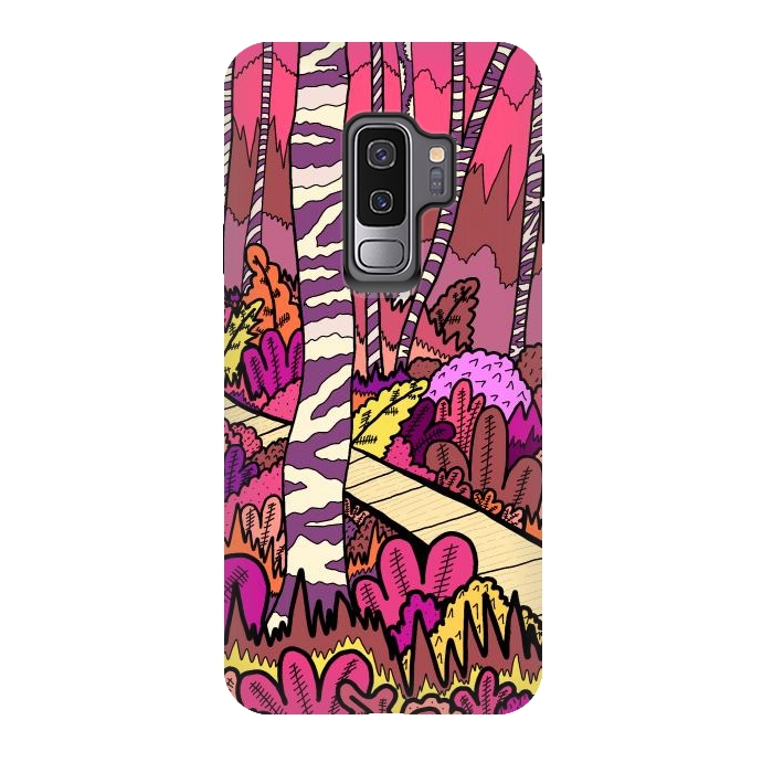 Galaxy S9 plus StrongFit The pink forest walk by Steve Wade (Swade)