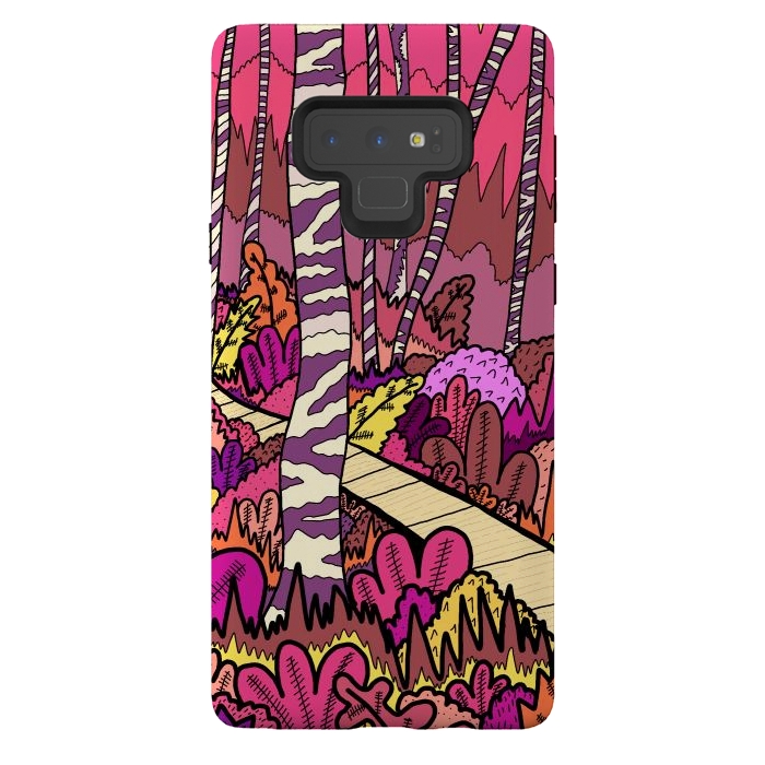 Galaxy Note 9 StrongFit The pink forest walk by Steve Wade (Swade)