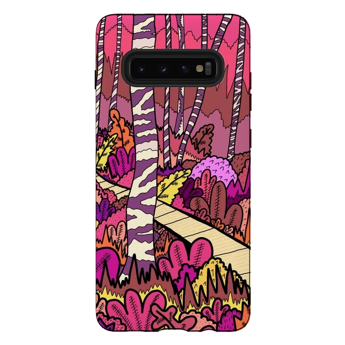 Galaxy S10 plus StrongFit The pink forest walk by Steve Wade (Swade)