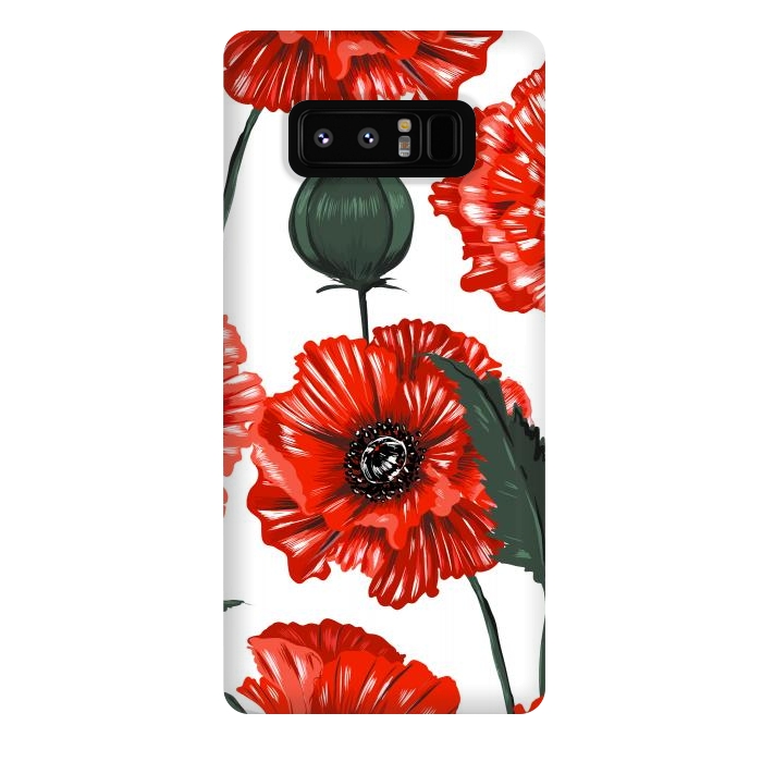 Galaxy Note 8 StrongFit red poppy by haroulita