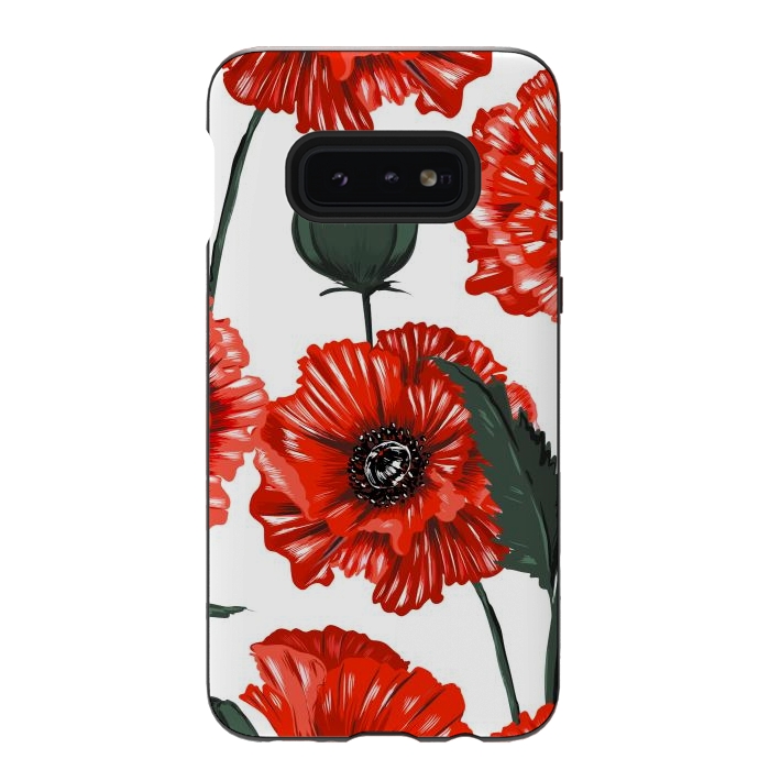 Galaxy S10e StrongFit red poppy by haroulita