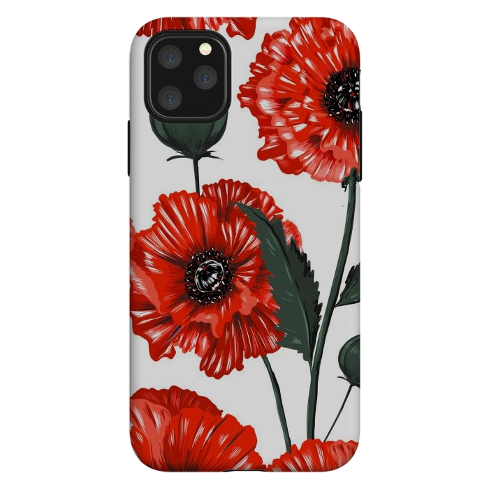 iPhone 11 Pro Max StrongFit red poppy by haroulita