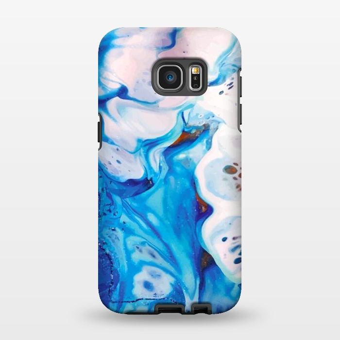 Galaxy S7 EDGE StrongFit sea waves painting by haroulita