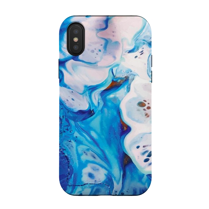 iPhone Xs / X StrongFit sea waves painting by haroulita