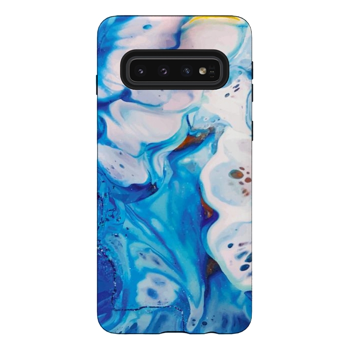 Galaxy S10 StrongFit sea waves painting by haroulita