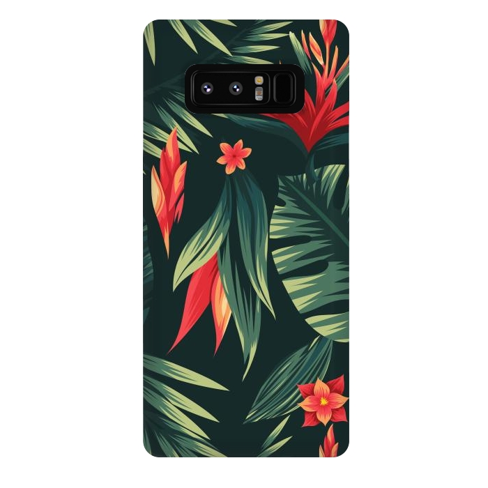Galaxy Note 8 StrongFit tropical blossom by haroulita