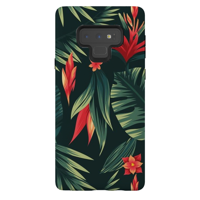 Galaxy Note 9 StrongFit tropical blossom by haroulita