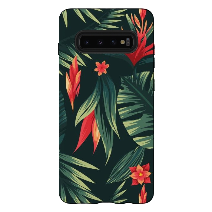 Galaxy S10 plus StrongFit tropical blossom by haroulita