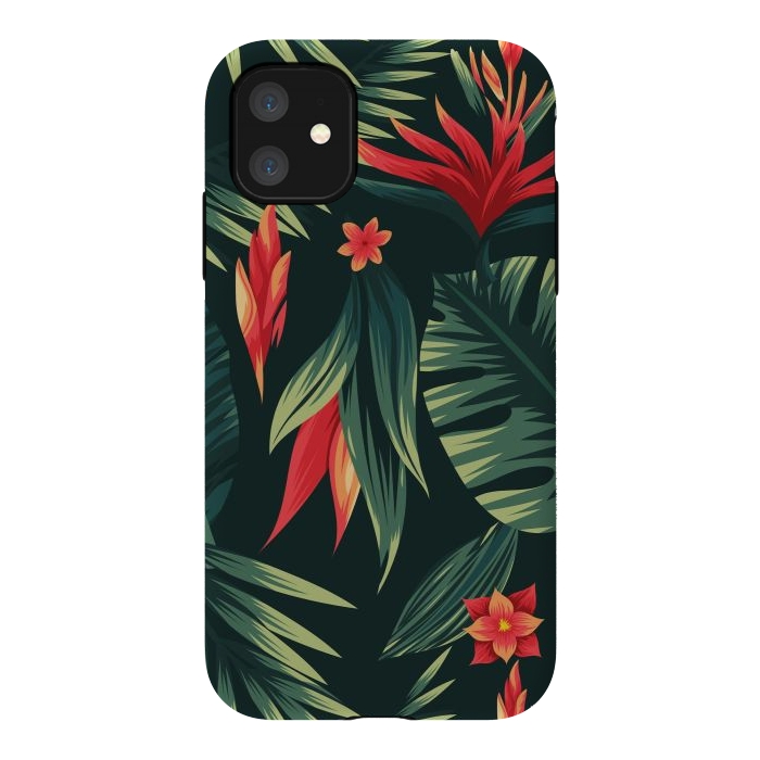 iPhone 11 StrongFit tropical blossom by haroulita