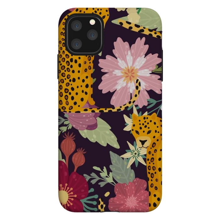 iPhone 11 Pro Max StrongFit floral leopard by haroulita
