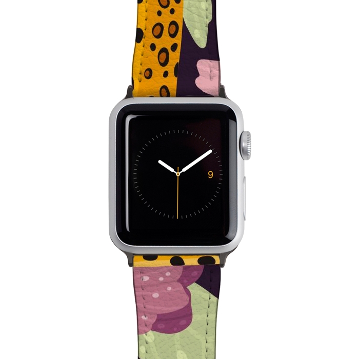 Watch 38mm / 40mm Strap PU leather floral leopard by haroulita
