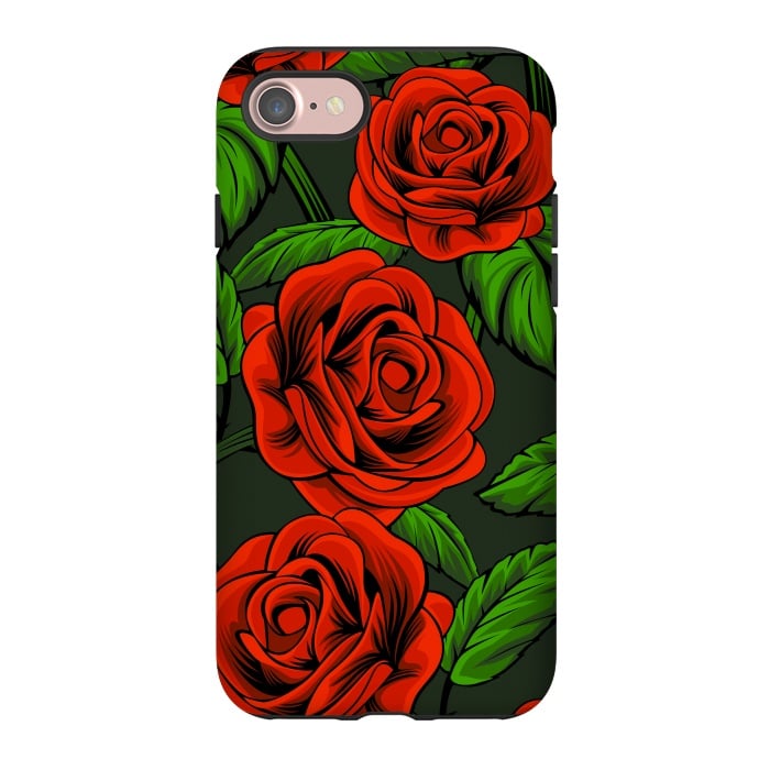 iPhone 7 StrongFit red roses by haroulita