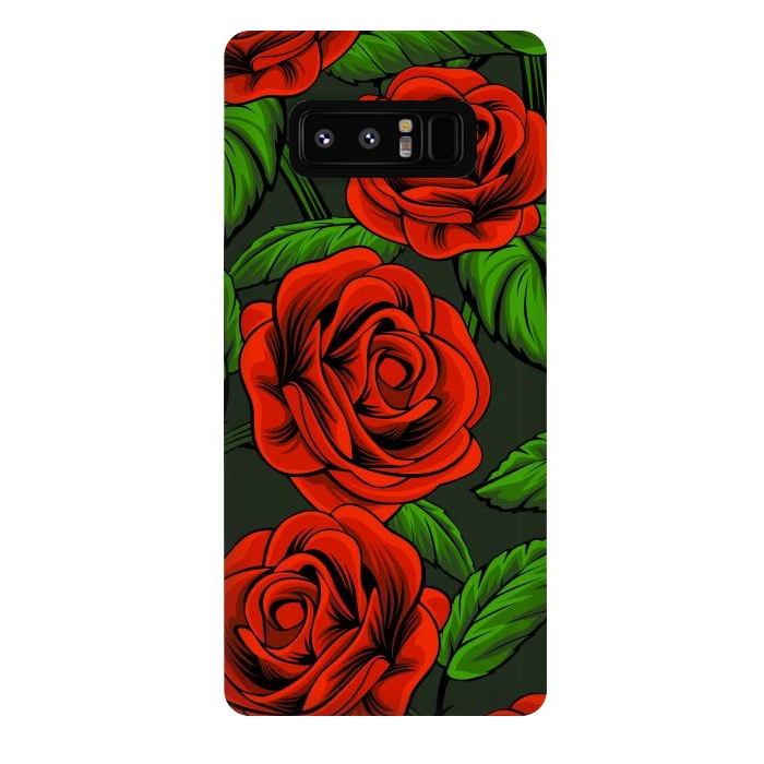 Galaxy Note 8 StrongFit red roses by haroulita