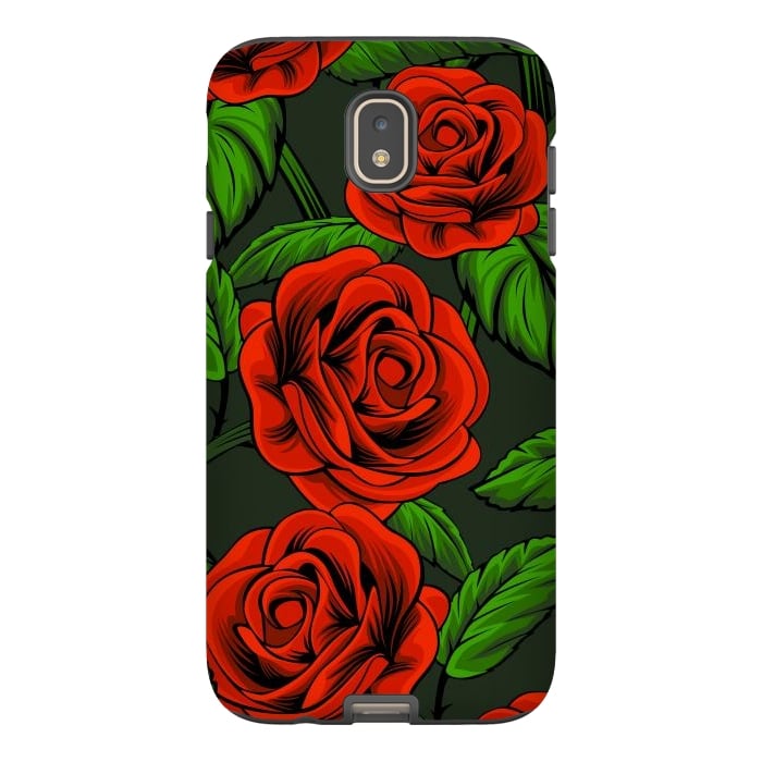 Galaxy J7 StrongFit red roses by haroulita