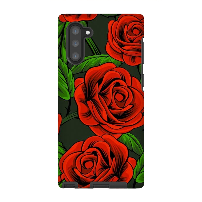 Galaxy Note 10 StrongFit red roses by haroulita