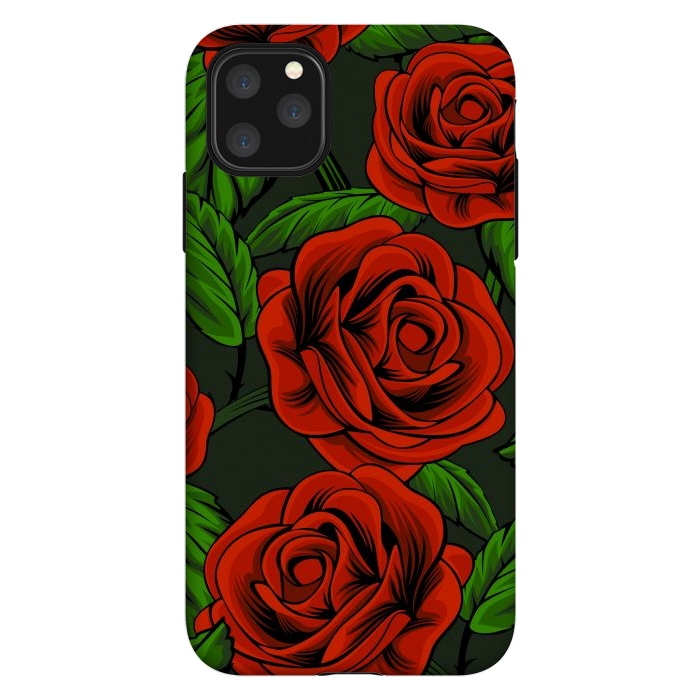 iPhone 11 Pro Max StrongFit red roses by haroulita