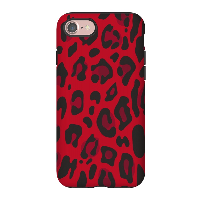 iPhone 7 StrongFit red animal print by haroulita