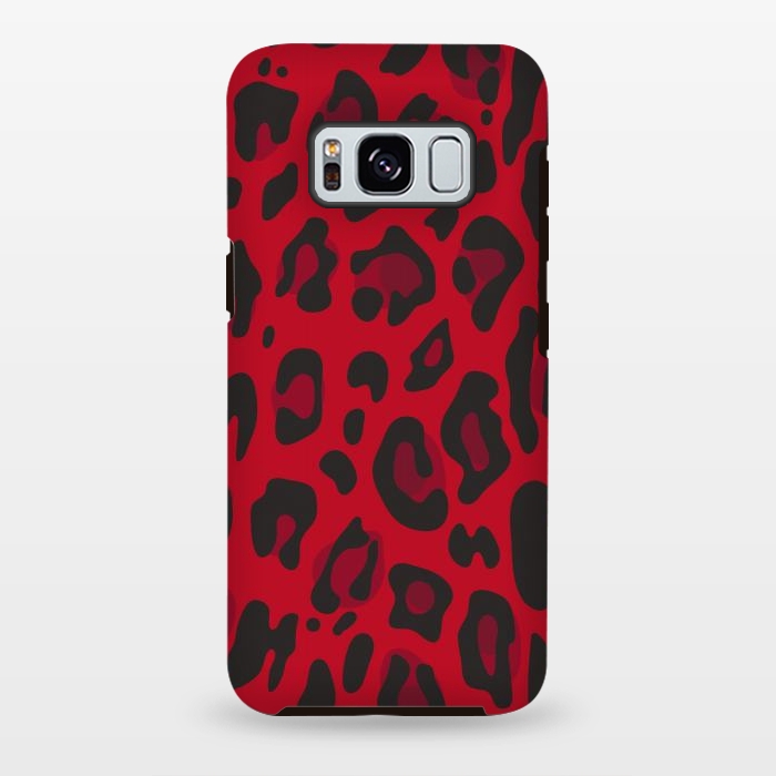 Galaxy S8 plus StrongFit red animal print by haroulita