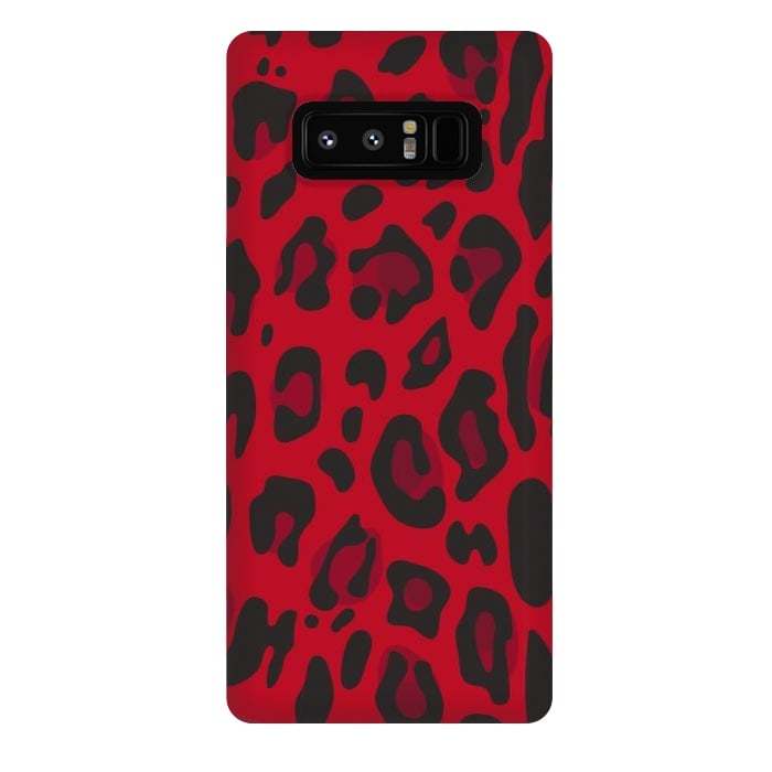 Galaxy Note 8 StrongFit red animal print by haroulita