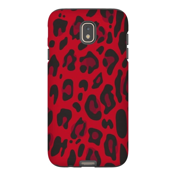 Galaxy J7 StrongFit red animal print by haroulita