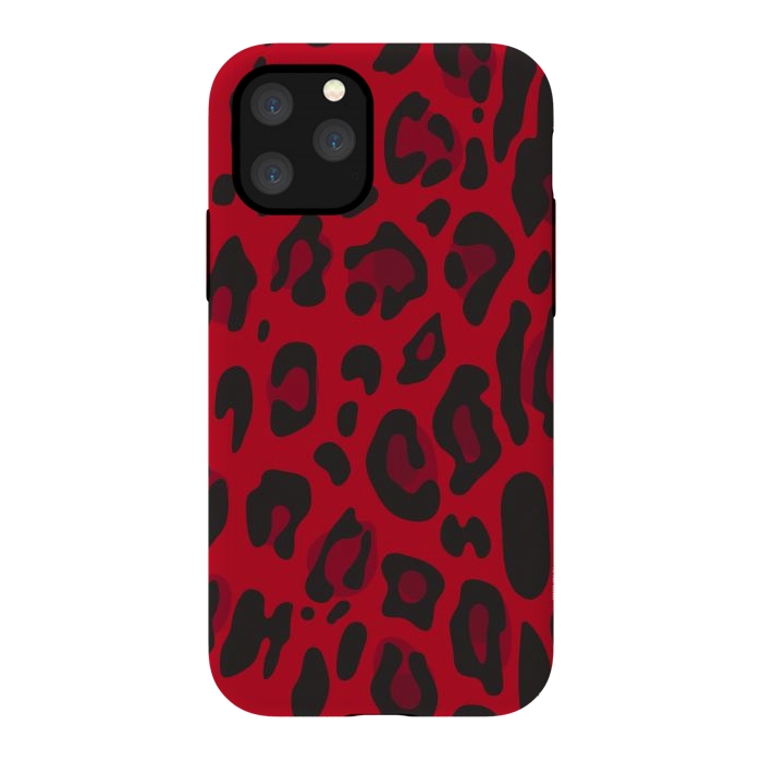 iPhone 11 Pro StrongFit red animal print by haroulita