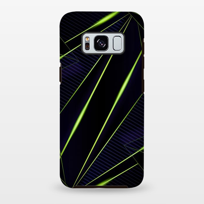 Galaxy S8 plus StrongFit vivid green geometric by haroulita