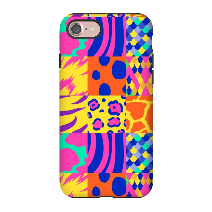 iPhone 7 StrongFit COLOURFUL ANIMAL PRINT by MALLIKA