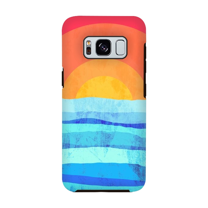 Galaxy S8 StrongFit The sea's sun by Steve Wade (Swade)