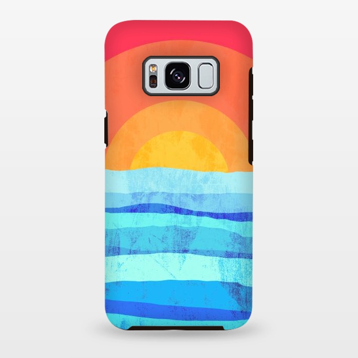 Galaxy S8 plus StrongFit The sea's sun by Steve Wade (Swade)