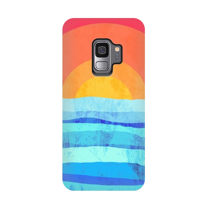 Galaxy S9 StrongFit The sea's sun by Steve Wade (Swade)