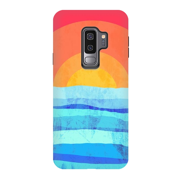 Galaxy S9 plus StrongFit The sea's sun by Steve Wade (Swade)