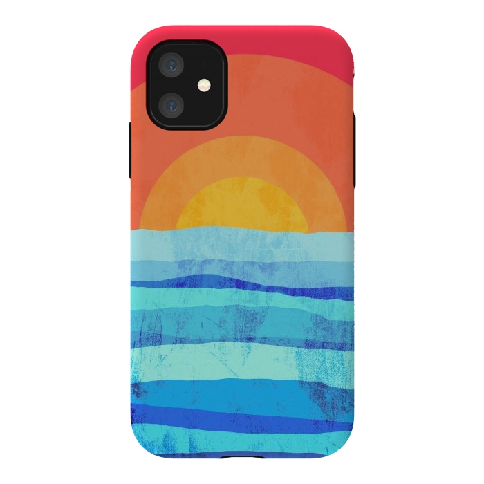 iPhone 11 StrongFit The sea's sun by Steve Wade (Swade)