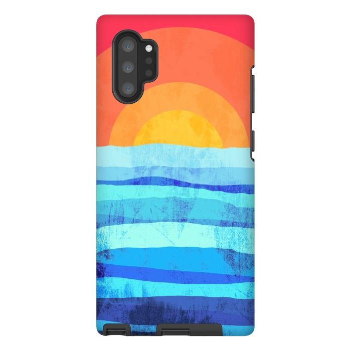 Galaxy Note 10 plus StrongFit The sea's sun by Steve Wade (Swade)