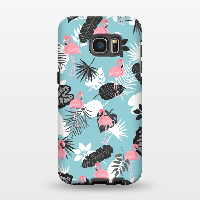 Galaxy S7 EDGE StrongFit Pink flamingo by Jms