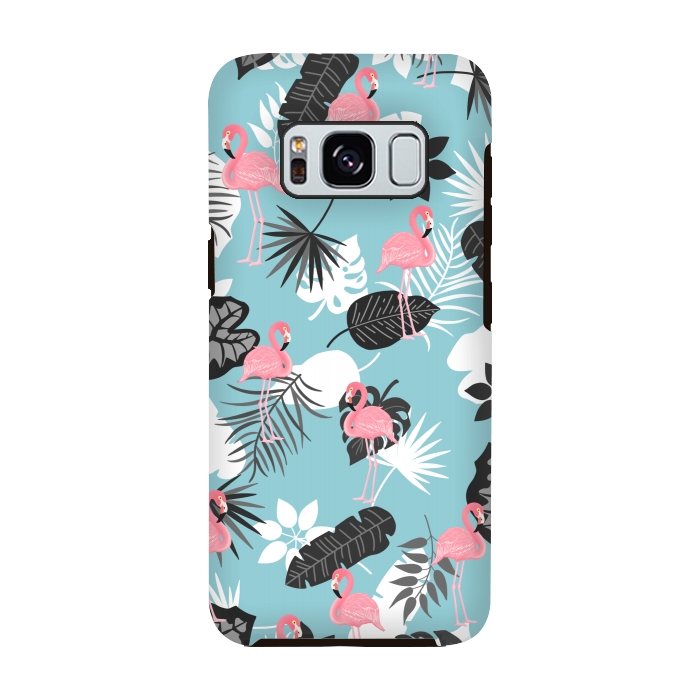 Galaxy S8 StrongFit Pink flamingo by Jms