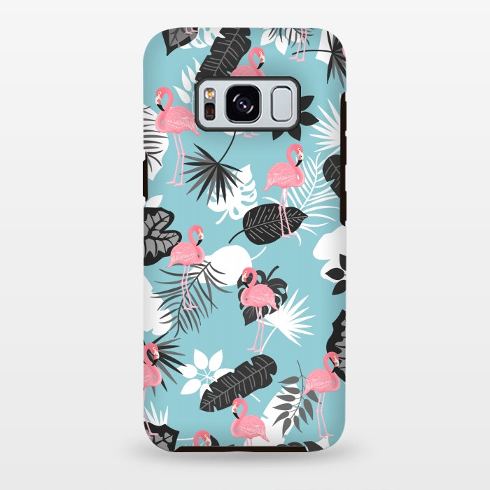 Galaxy S8 plus StrongFit Pink flamingo by Jms