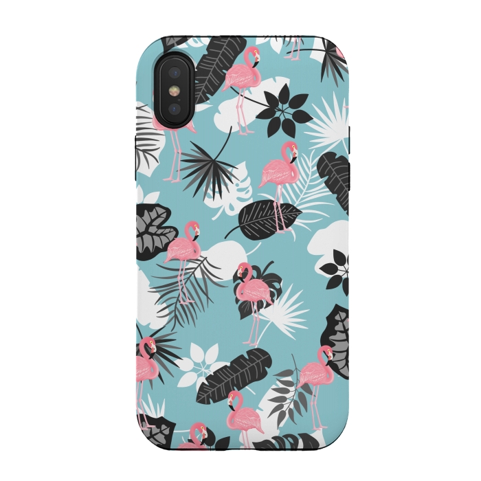 iPhone Xs / X StrongFit Pink flamingo by Jms