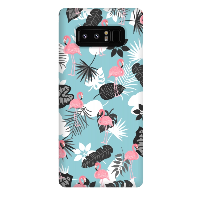 Galaxy Note 8 StrongFit Pink flamingo by Jms
