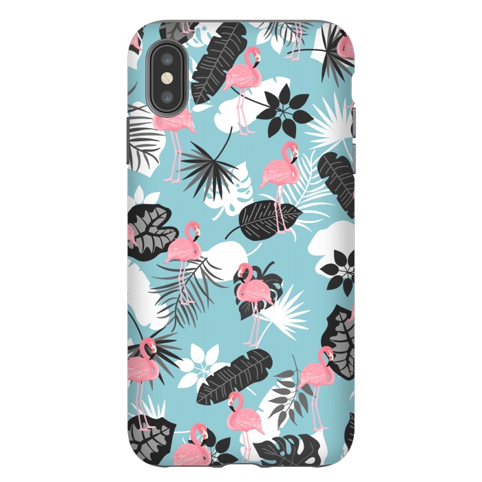 iPhone Xs Max StrongFit Pink flamingo by Jms