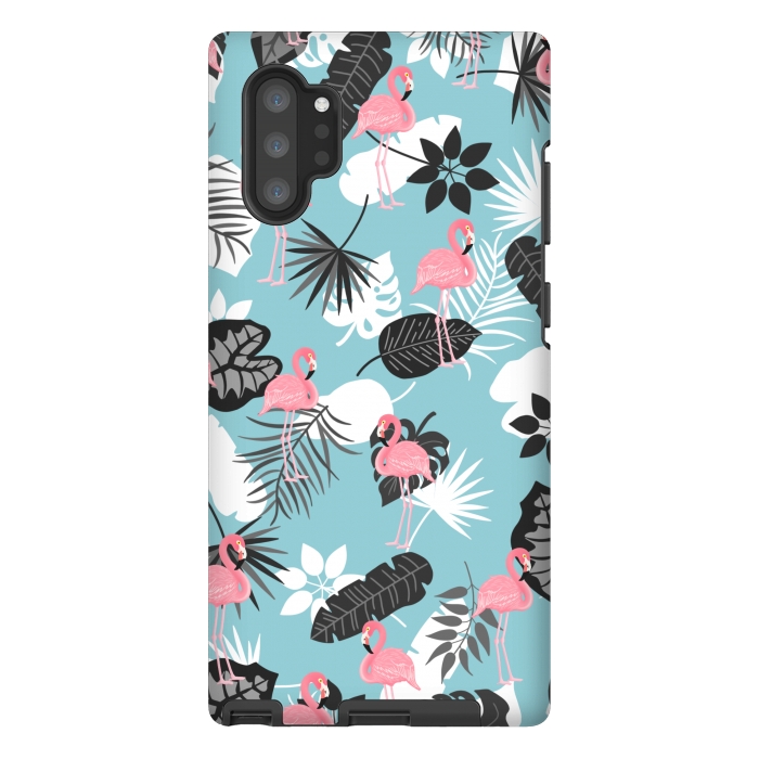 Galaxy Note 10 plus StrongFit Pink flamingo by Jms
