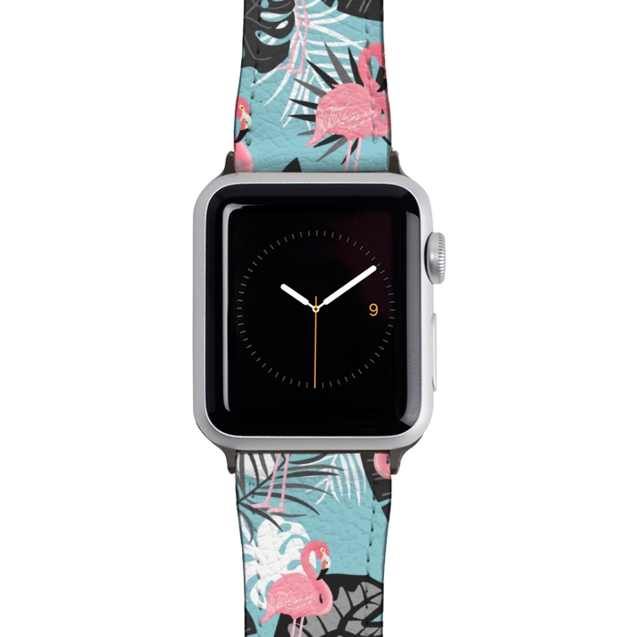Watch 38mm / 40mm Strap PU leather Pink flamingo by Jms