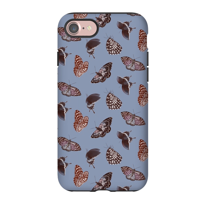 iPhone 7 StrongFit Dark Butterflies by Tishya Oedit