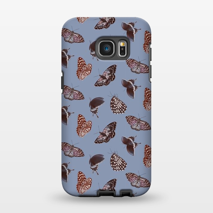 Galaxy S7 EDGE StrongFit Dark Butterflies by Tishya Oedit