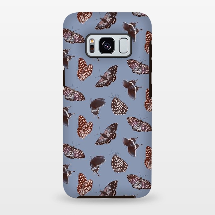 Galaxy S8 plus StrongFit Dark Butterflies by Tishya Oedit
