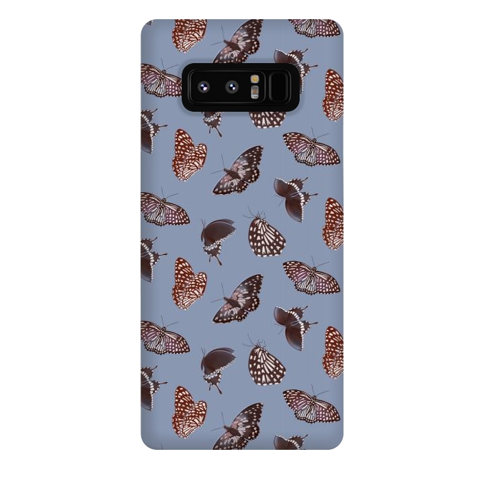 Galaxy Note 8 StrongFit Dark Butterflies by Tishya Oedit