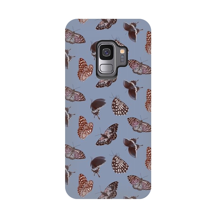 Galaxy S9 StrongFit Dark Butterflies by Tishya Oedit