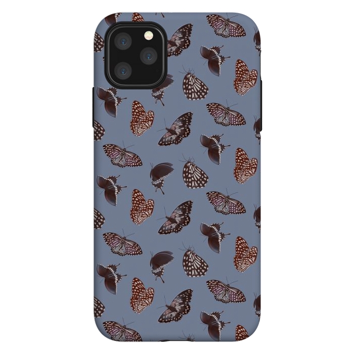 iPhone 11 Pro Max StrongFit Dark Butterflies by Tishya Oedit