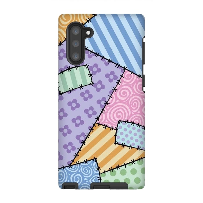 Galaxy Note 10 StrongFit Patchwork by Laura Nagel